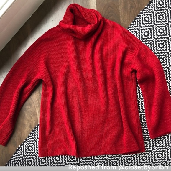Reformation Florian Alpaca Sweater XS, color: red - Picture 4 of 8